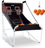 VEVOR Arcade Basketbalspel Basketbalring Basketbalstandaard Opvouwbaar 2 Spelers