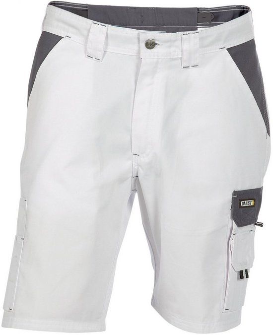 Dassy Roma werkshort Wit/Grijs maat 42