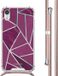iMoshion iPhone XR Case with Cord - Bordeaux Graphic
