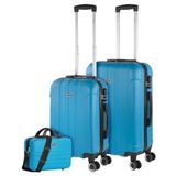 ITACA - Valises. Lot de Valise Rigides 4 Roulettes - Valise Grande Taille, Valise soute Avion, Bagages pour Voyages.Ensemble Valise Voyage. Verrouillage à Combinaison, Turquoise