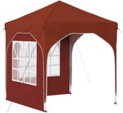 vidaXL - Pop-up Feesttent - 192 x 192 x 245 cm - Terracotta