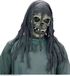 Widmann - Spook & Skelet Kostuum - Verschrikkelijk Eng Doodshoofd Masker - Grijs - Halloween - Verkleedkleding