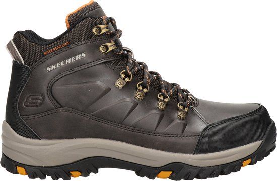 Skechers Relment Daggett leren wandelschoenen B - Bruin - Extra comfort - Memory Foam - Maat 44