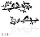 Décoration d'oiseau métallique pour le mur – Décoration murale pour salon – Décoration murale pour chambre à coucher – Décoration murale pour jardin – Décoration murale pour bureau – Design simple et élégant