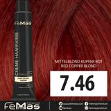 Femmas Haarverf - Middenblond Koperrood - 100ml