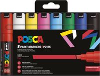 POSCA paintmarker PC-8K | 8 mm | etui van 8 stuks in basiskleuren