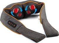 Medivon Coussin de massage shiatsu - Appareil de massage électrique pour le cou - Coussin de massage pour le cou et le dos - 3D - Sans fil