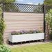 vidaXL Plantenbak met wielen Wit 160 x 40 x 44 cm PP