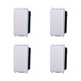 Elektronova Schakelaar 1P 16A wit compatibel Vimar Plana Kit 4 stuks 0801