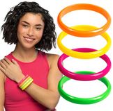 Boland Verkleed armbandjes - neon - 8x stuks - foute party - 80's - Carnaval