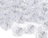 cyclingcolors 10 x eindstoppers, 15 x 15 mm, rond, kunststof, stopper, trekkoord, verstelbare sluiting, elastisch koord, schoenen, rugzakken, tent, camping, transparant