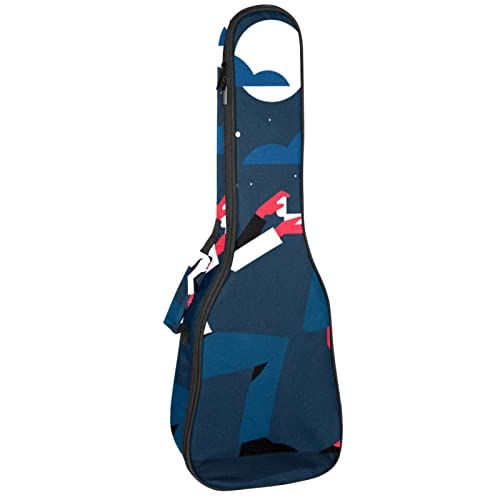 Mersov Tenor Ukulele Gigbag Waterdichte Ukelele Case Gewatteerde Rugzak, Geweldig voor Sopraan Concert (21/23/24") Paar In Love Marry Me