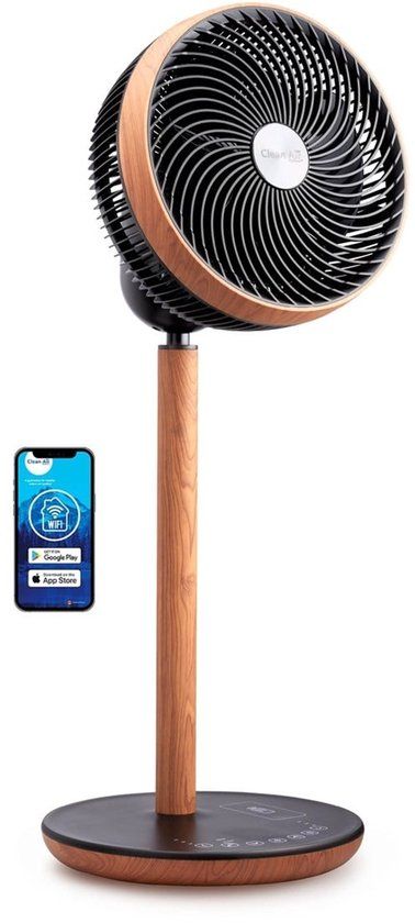 Clean Air Optima CA-408 Smart - Wood Design Circulator Fan - 10dB - WiFi - App Control - 2024