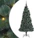 vidaXL Sapin de Noël artificiel pré-éclairé avec set de boules vert 210 cm