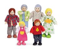 Hape E3500 - poppenfamilie, lichte huid