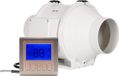 Merkloos 150 mm buisventilator, 530 m³/h - regelbaar - Smart Switch - Tijdsgestuurde temperatuurregeling - Luchtstroom - Geschikt voor: kas, badkamer, kelder, garage