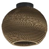 LEDVANCE Plafondlamp Decor Cardboard Ball bruin van golfkarton, E27, 260 mm diameter