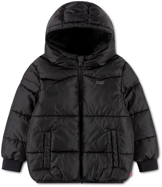 Levi's Kids Heavy Weight Puffer Jas Zwart 14 Years Jongen