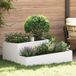 Maison Exclusive - Pot de plante de jardin, blanc, 100 x 100 x 50 cm, en acier laminé à froid