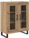 vidaXL Dressoir Artisan Eiken Bewerkt Hout 69,5 x 34 x 90 cm