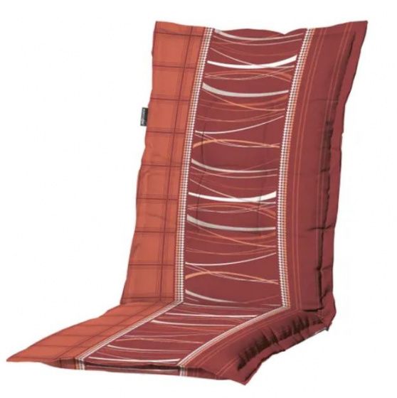 Madison tuinstoelkussen Lines - 105 x 50 cm - rood