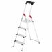 Hailo Easyclix 5_8814-001 Escabeau 4 marches Argent