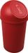 HELIT Afvalbak klapdeksel - 13 liter - Metaal - Rood