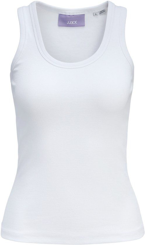 JJXX GIRL JACK&JONES JXFRIDA SL U-NECK TOP JRS NOOS GRL Meisjes Spencers Maat 152 Wit