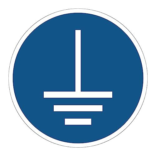 Ambiance Sticker Sticker - Aardingsplicht - Rond - 30 cm - Zelfklevend - Gelamineerd - Waterdicht - UV-bestendig