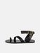 L37 HANDMADE SHOES Teenslipper 'OCEAN ODYSSEY' zwart