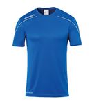 Uhlsport Stream 22 Shirt Korte Mouw Heren - Royal / Wit | Maat: 3XL
