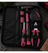 Reprise - Testé et entièrement fonctionnel Rouge/Noir Coffret d'outils pratique 5 pièces comprenant un tournevis et 10 embouts différents. Accessoires d'outillage