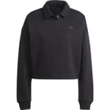 Adidas All Szn Fleece Graphic Poloshirt Zwart M Vrouw