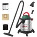 HYCHIKA Nat-/droogzuiger, 1200 W, industriële stofzuiger, 20 liter, roestvrijstalen reservoir, nat- en droogzuiger, bubbels, met HEPA-filter en accessoires, ideaal voor industrie en huishouden, 2 jaar