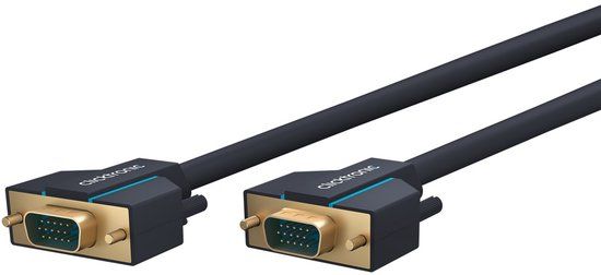 Clicktronic 2m VGA Connection VGA kabel VGA (D-Sub) Blauw