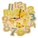 Hess Holzspielzeug 30015 - Houten wandklok, giraffe Emil, kinderklok met kwartsuurwerk, diameter ca. 26 cm, handgemaakte decoratie voor baby- & peuterkamer