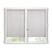 STOF - 1 paar vitragegordijnen – 60 x 90 cm – 100% polyester – Roselin – Monna – beglazing – privacy en transparantie – effen