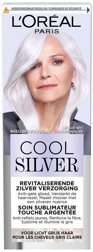 L'Oréal Paris Cool Silver - Revitaliserende Zilververzorging - Anti-gele gloed - Voor Lichtgrijs Haar - Puur Wit