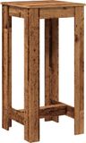 vidaXL Bartafel - Bewerkt Hout - Oud Houtkleurig - 51x50x103,5 cm