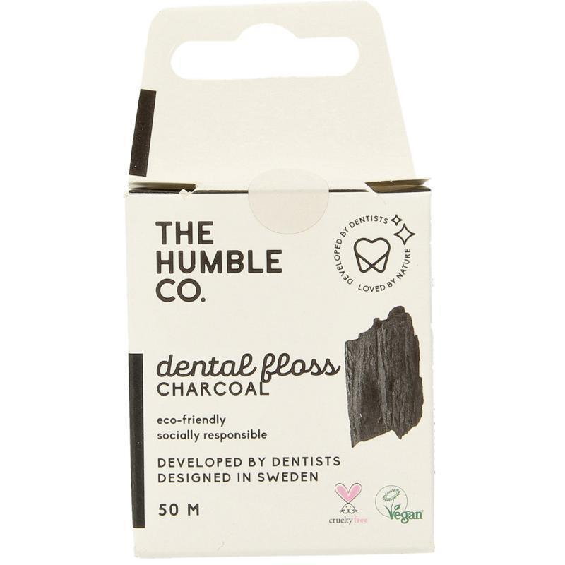 The Humble Co Dental floss charcoal 1 Stuk