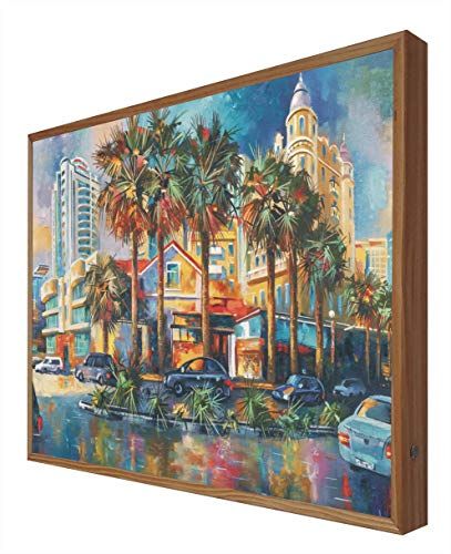 CCRETROILUMINADOS Foto met houten frame, verlicht, met LED-licht