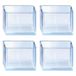 Icecat Embouts transparents pour pieds de chaises - 40x40mm - 4 Pcs.