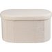 LIVARNO Pouf de rangement en tissu peluche