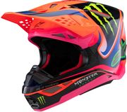 Alpinestars S-M10 Deegan Oranje Fluo Paars Roze Fluo Offroad Helm
