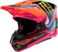 Alpinestars S-M10 Deegan Oranje Fluo Paars Roze Fluo Offroad Helm