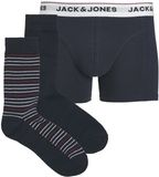 Jack & Jones Heren Giftbox Sokken + Boxershort JACORDINARY Donkerblauw - Maat S