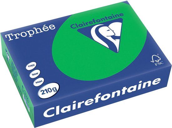 Clairefontaine Trophée Intens A4 210g - Biljartgroen - 250 vel
