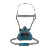 3M 6500QL demi-masque L | Filtre combiné poussière-gaz | Gris/bleu