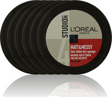 L'Oréal Matt & Messy Studio Line Matt & Messy Zero Shine Dry Sponge - 6 x 150 ml - Gel Crème - Voordeelverpakking