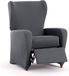 ECOMMERC3 Bi-elastische fauteuilhoes 4-delig Verstelbare volledige slijtvaste fauteuilhoes Donkergrijs Ademend en eenvoudig aan te brengen Bekledinglook